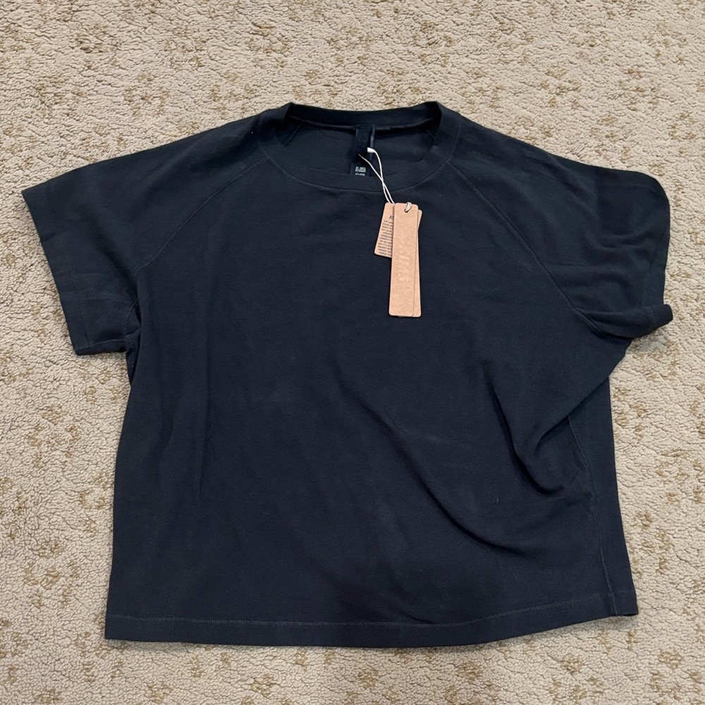 SKIMS Black Short Sleeve Tee